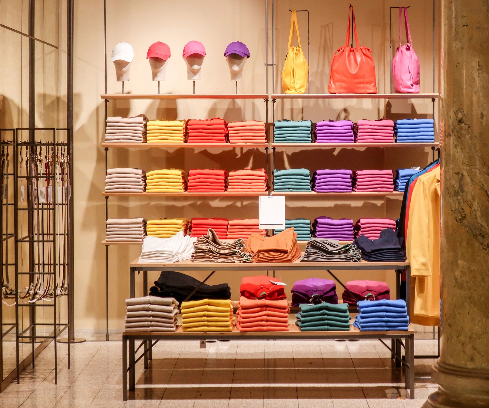 Merchandise display in a retail setting
